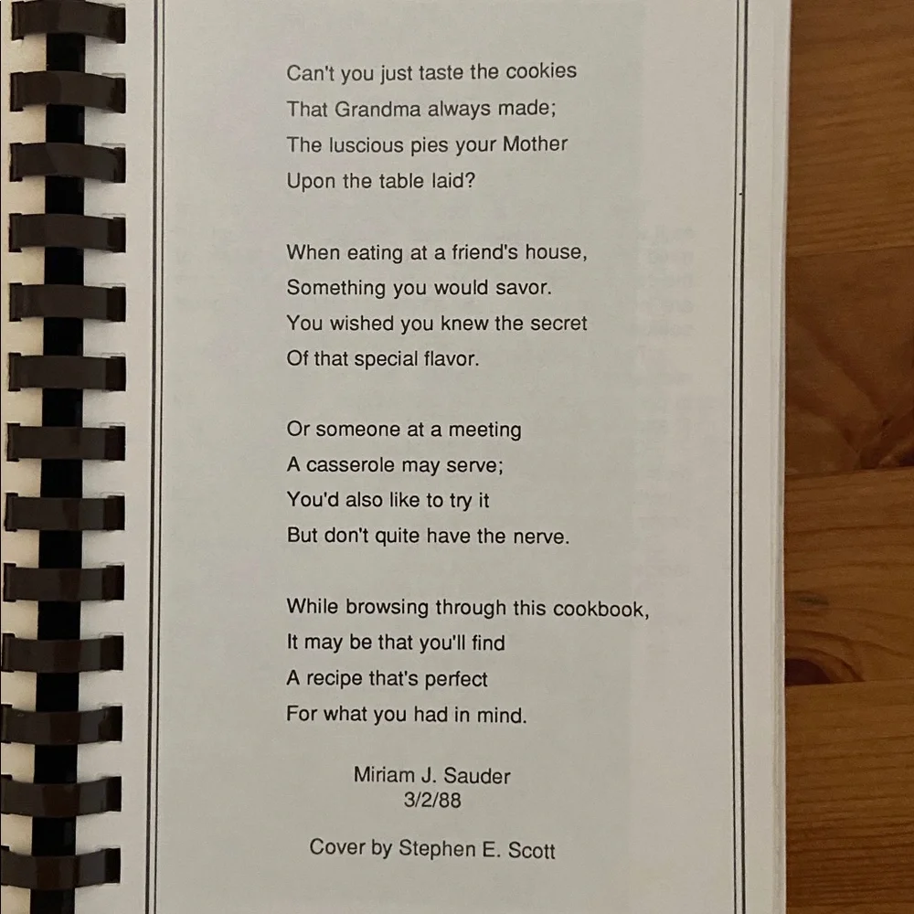 River Brethren Recipes Cookbook